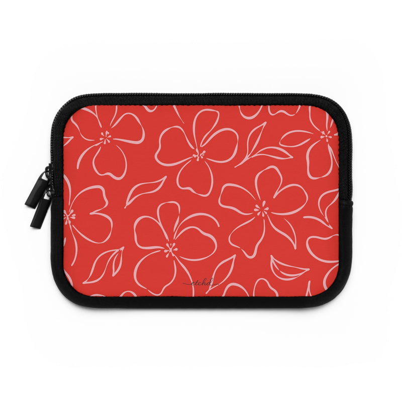 Poppy & Blush Floral Laptop Sleeve by etchd, view 2