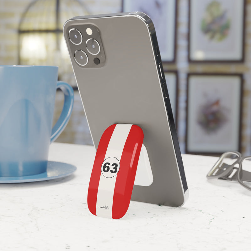 Monza Red Click-On Phone Grip by etchd, view 3