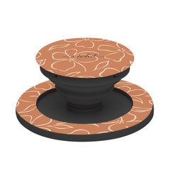 Terracotta & Cream Floral Phone Grip And Stand by etchd, view 6