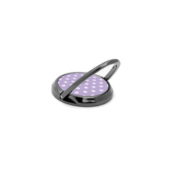 Cream & Lilac Polka Dot Phone Ring Holder by etchd, view 5