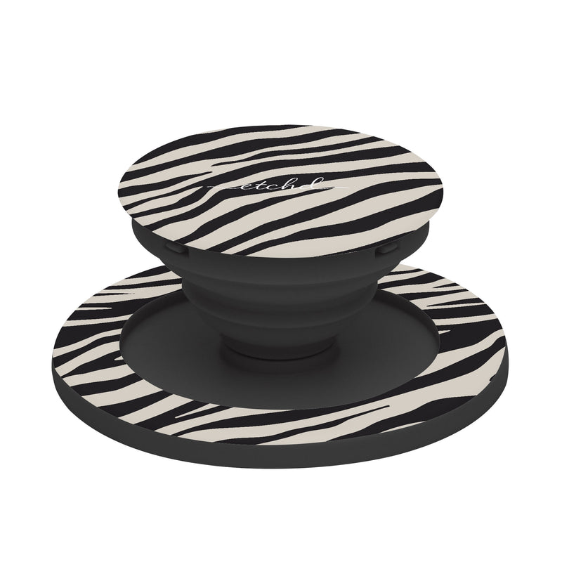 Zebra Print Handy-Halterung und Ständer-zoom-
