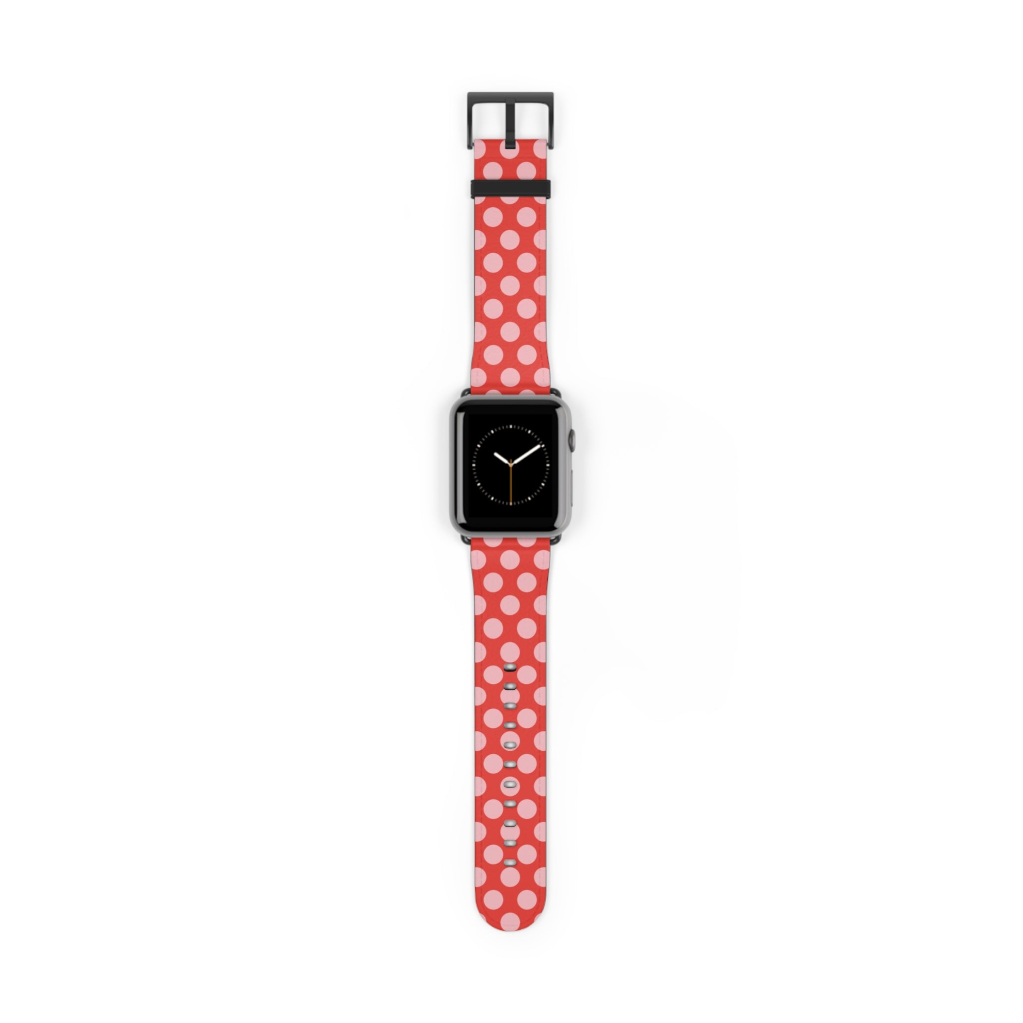 Blush & Poppy Polka Dot Smartwatch Strap by etchd, view 2