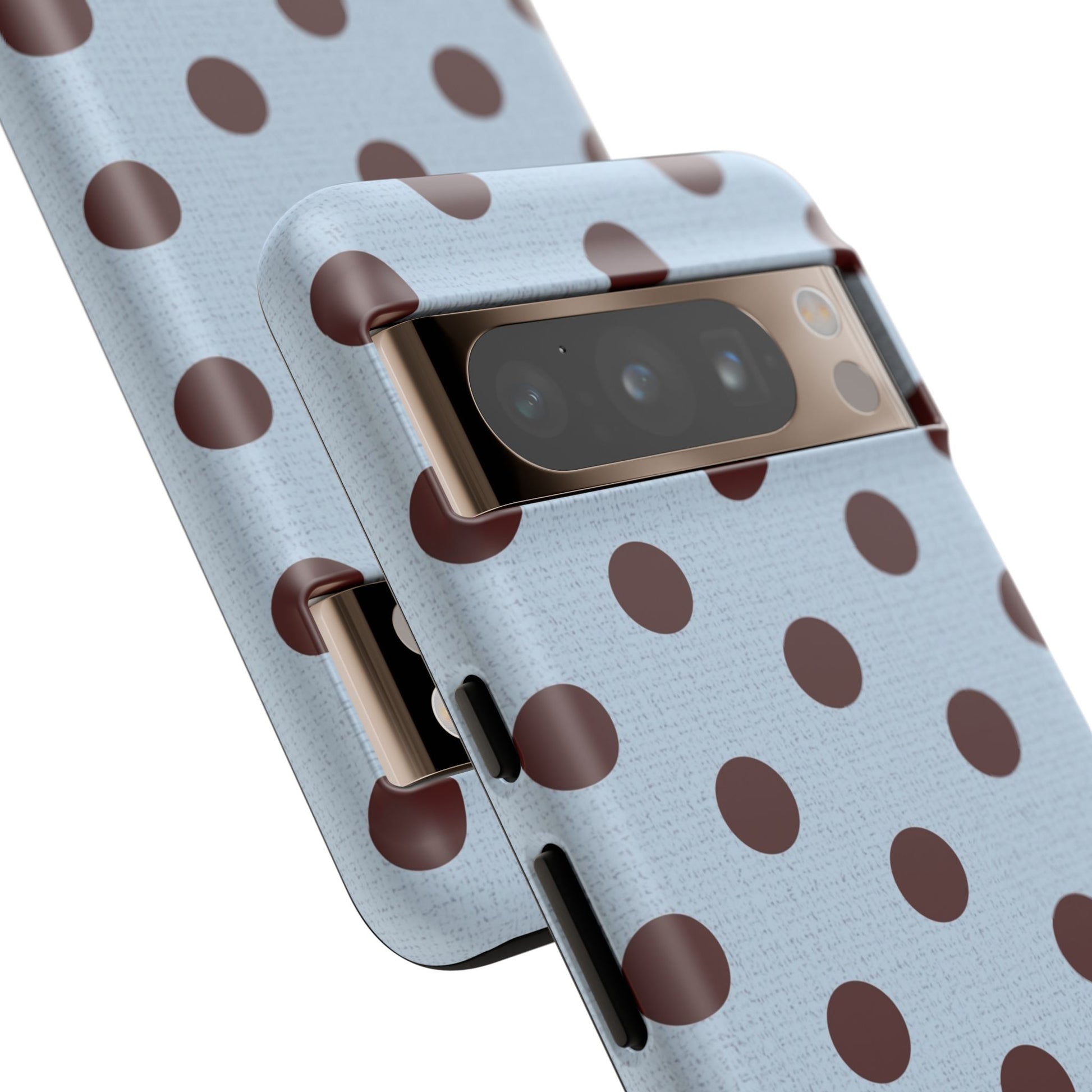 Blue & Cherry Polka Dot Phone Case by etchd, view 66