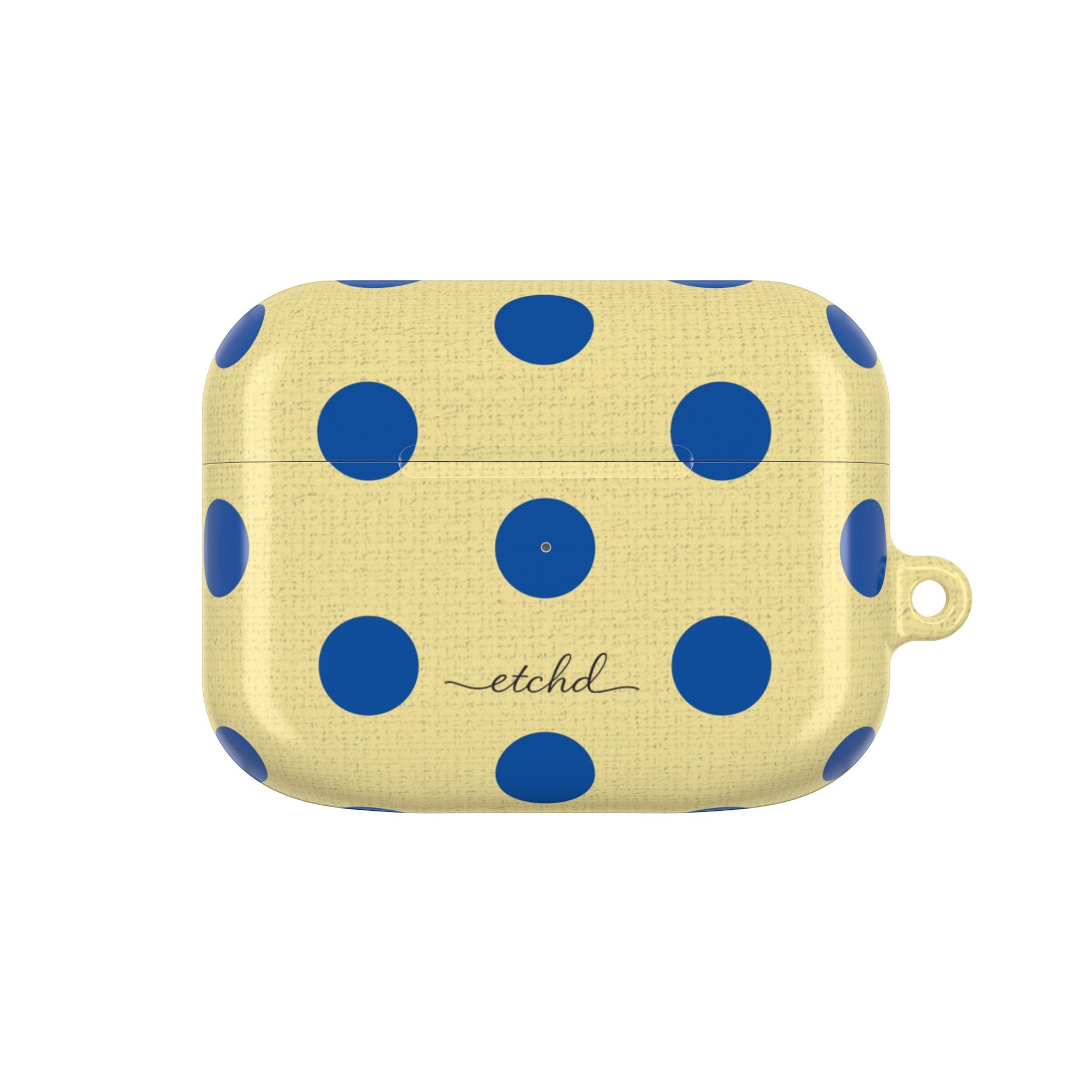 Cobalt & Butter Polka Dot AirPod Case by etchd