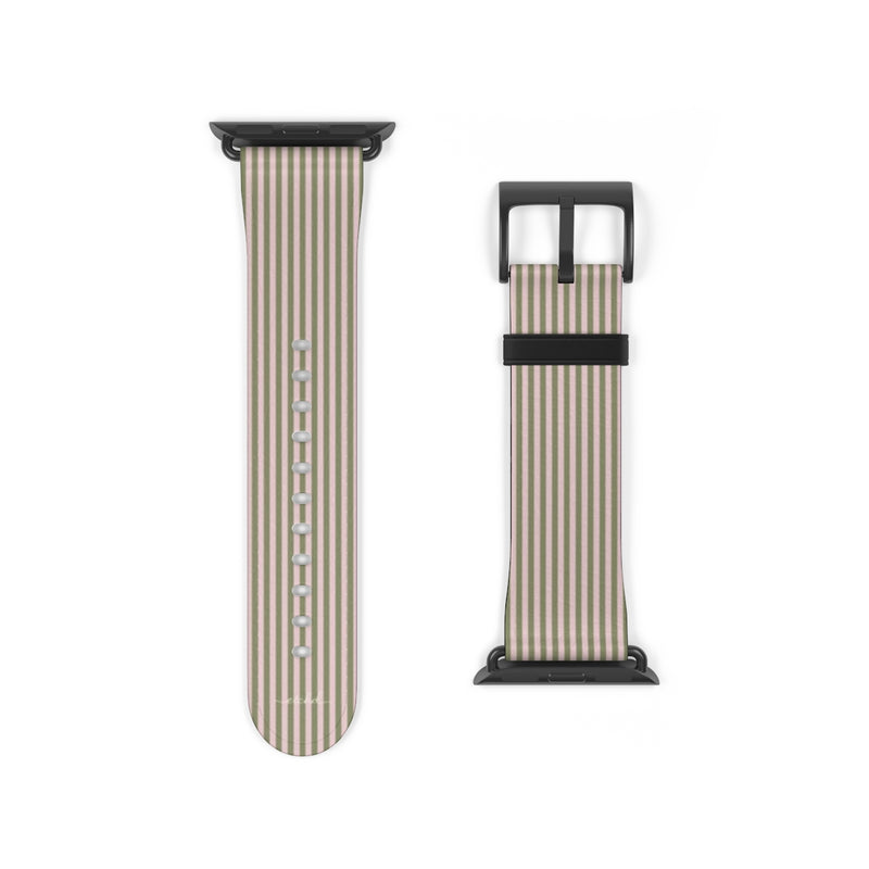 Green & Pink Striped Smartwatch Strap by etchd, view 9