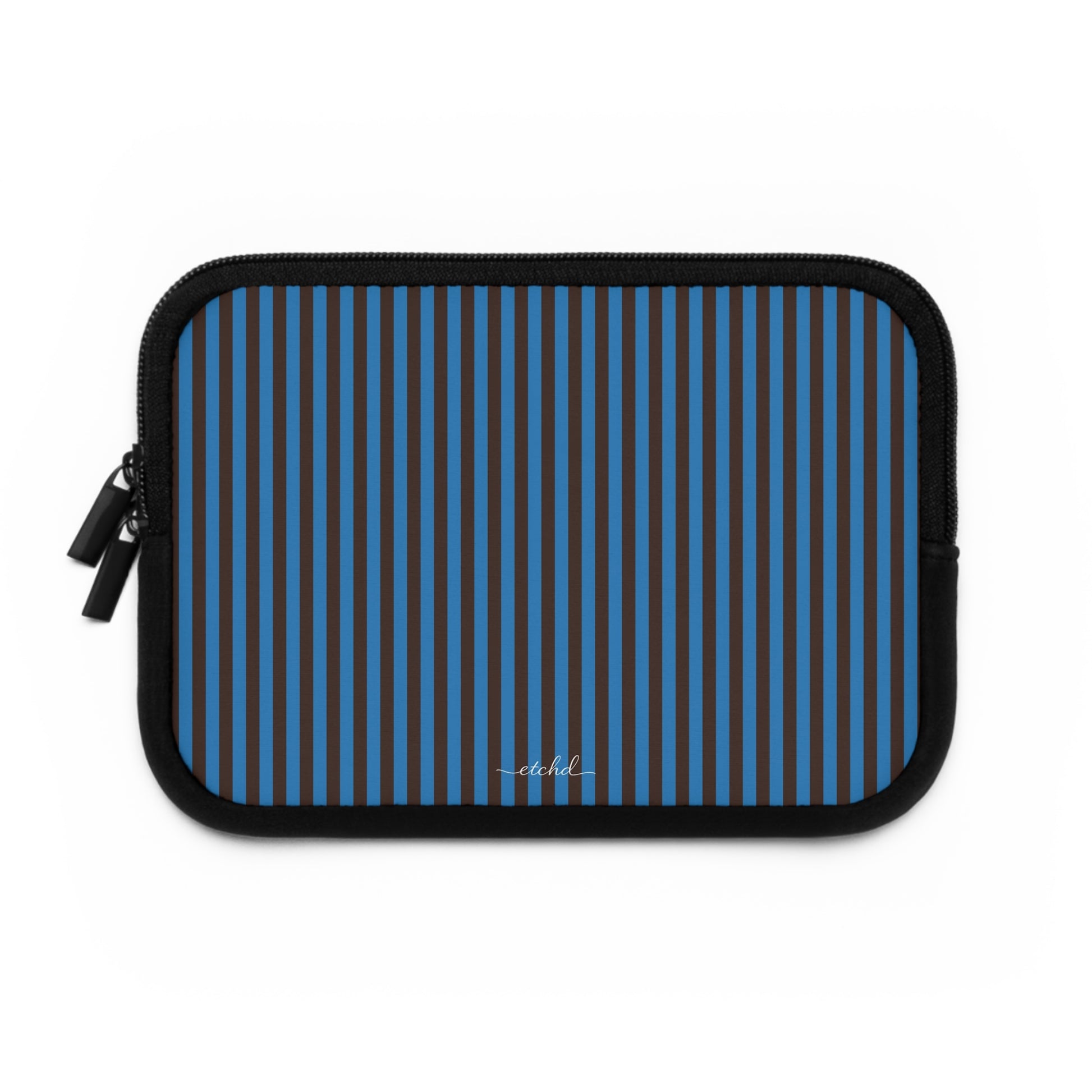 Espresso And Cerulean Laptop Sleeve by etchd, view 2