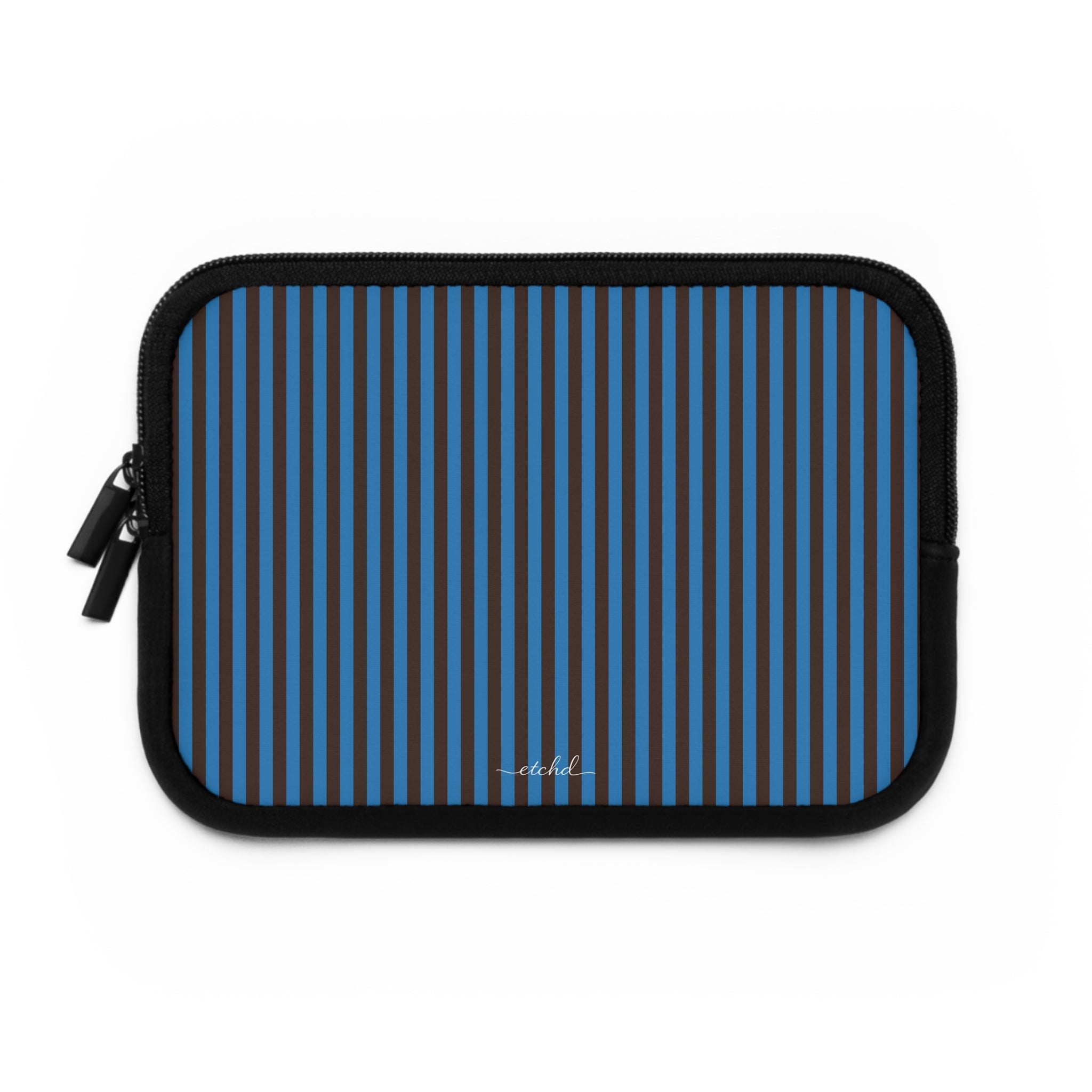 Espresso And Cerulean Laptop Sleeve by etchd, view 2