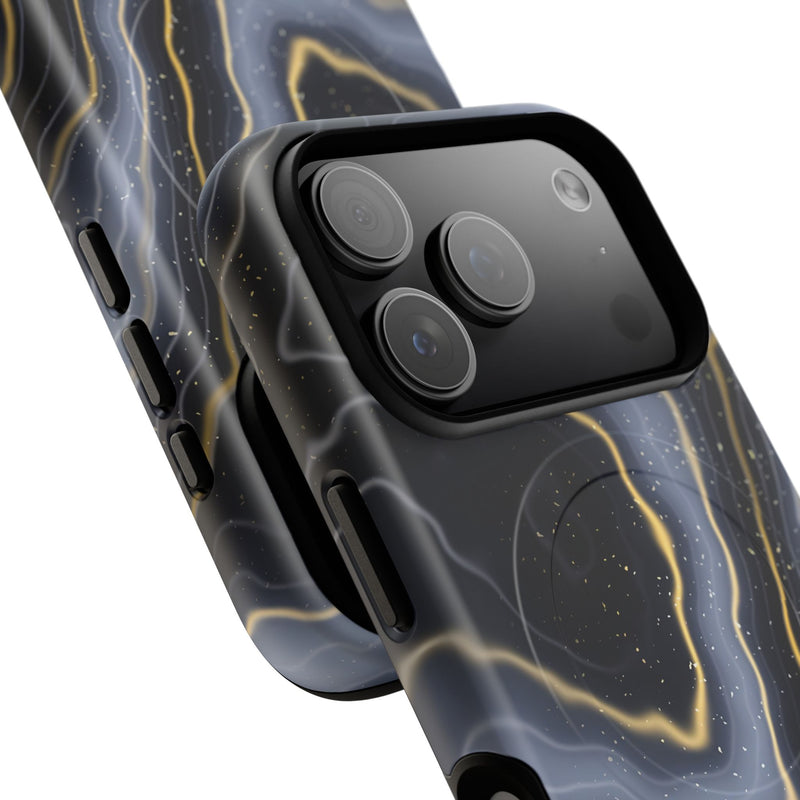 Obsidian Gold Magnetic Phone Case by etchd, view 100