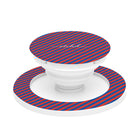Cobalt & Poppy Striped Diagonal Phone Grip And Stand