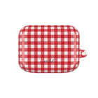 Classic Red & White Gingham Custodia per AirPods