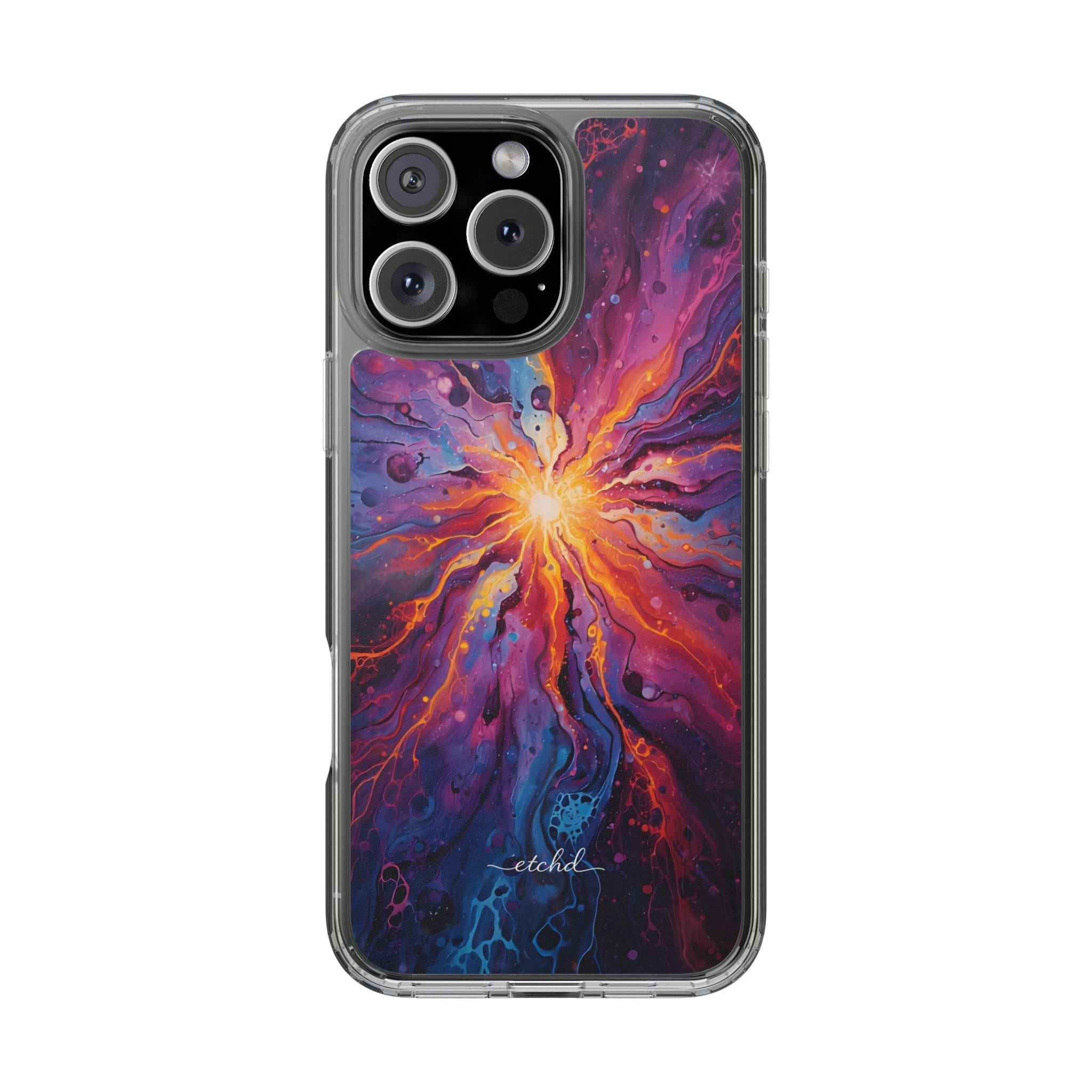 Supernova Clear Phone Case by etchd