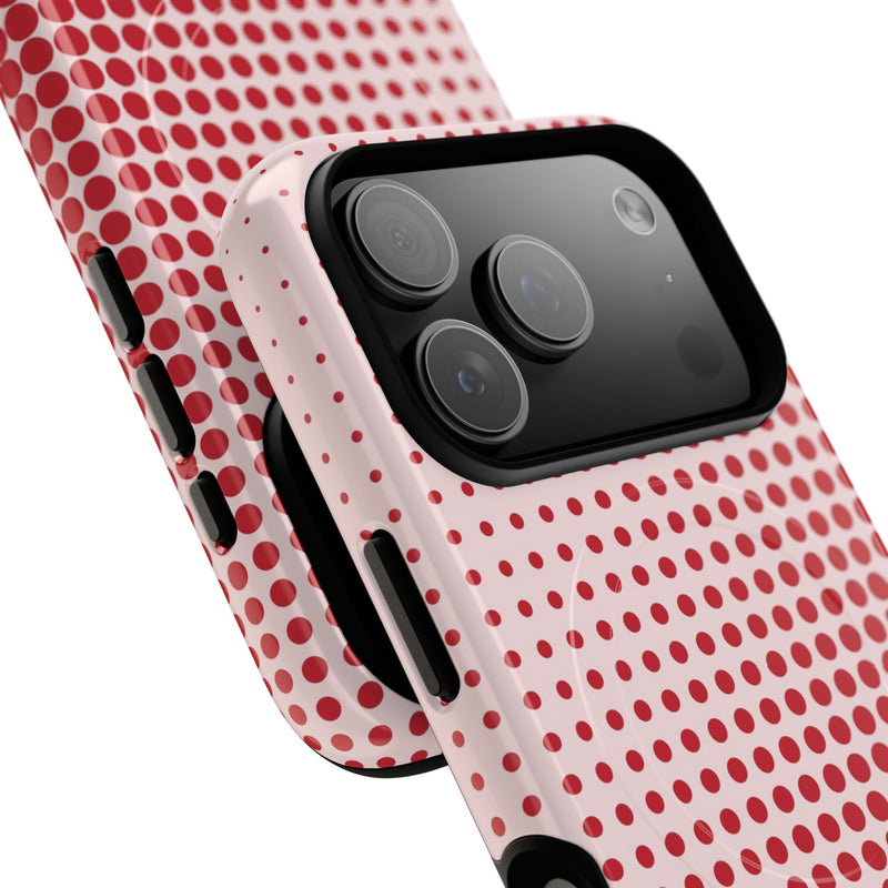Cherry Halftone Magnetic Phone Case by etchd, view 99