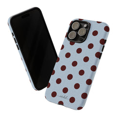 Blue & Cherry Polka Dot Phone Case by etchd, view 56