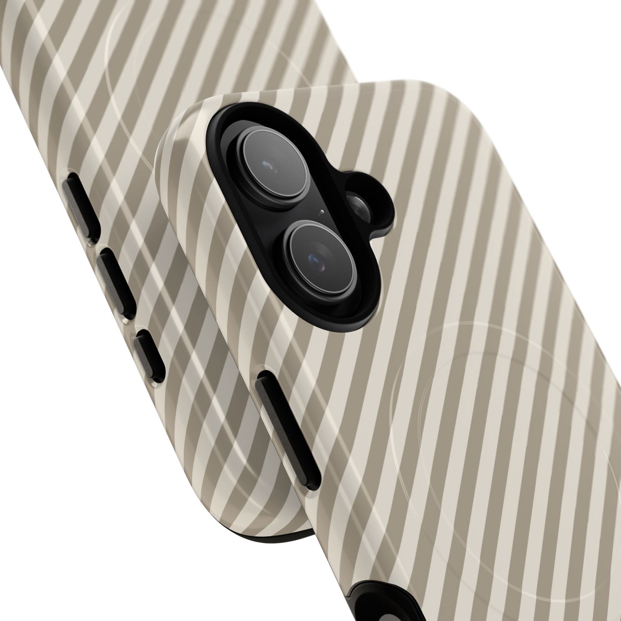 Neutral Striped Diagonal Magnetic Phone Case by etchd, view 87