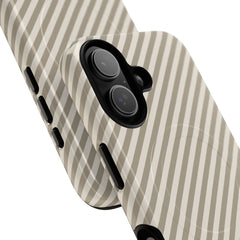 Neutral Striped Diagonal Magnetic Phone Case by etchd, view 87