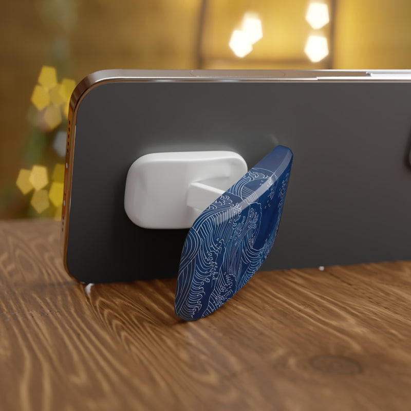 Ocean Wave Click-On Phone Grip-zoom-