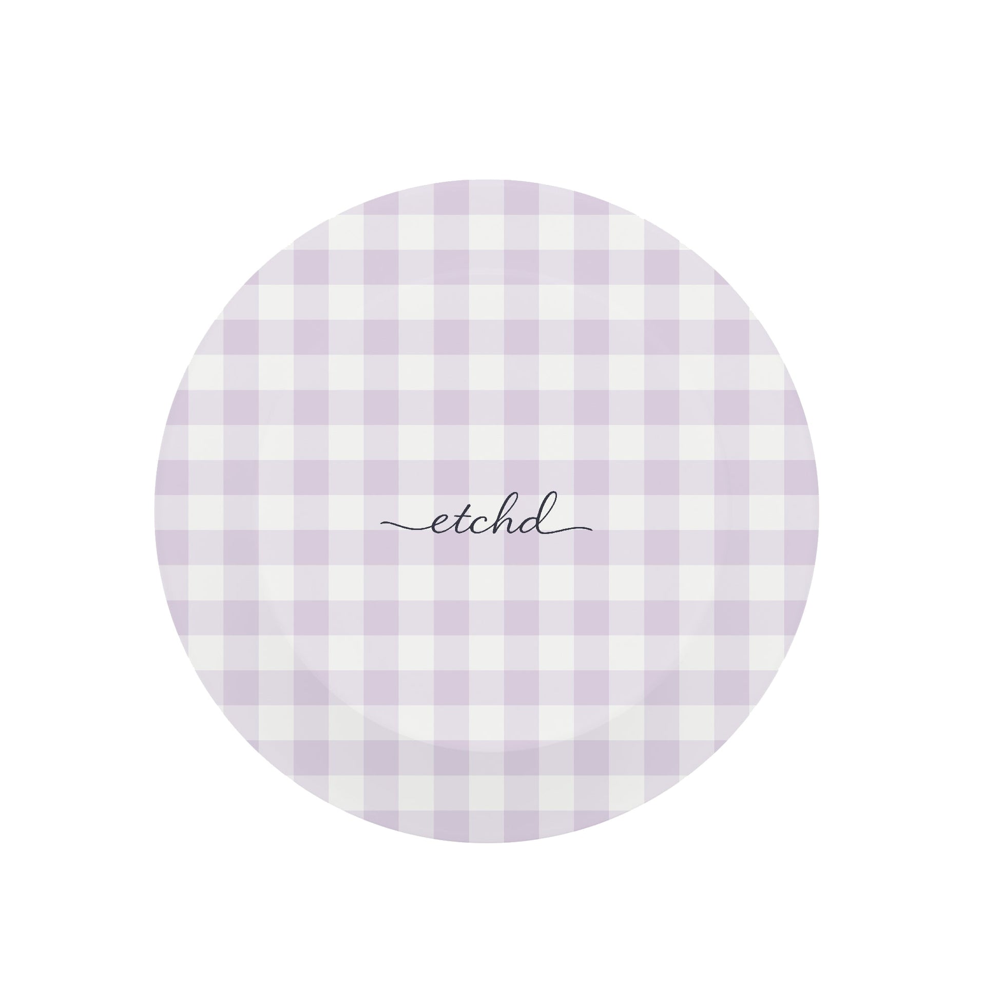 Lilac & White Gingham Anello e supporto per telefono di etchd, vista 2