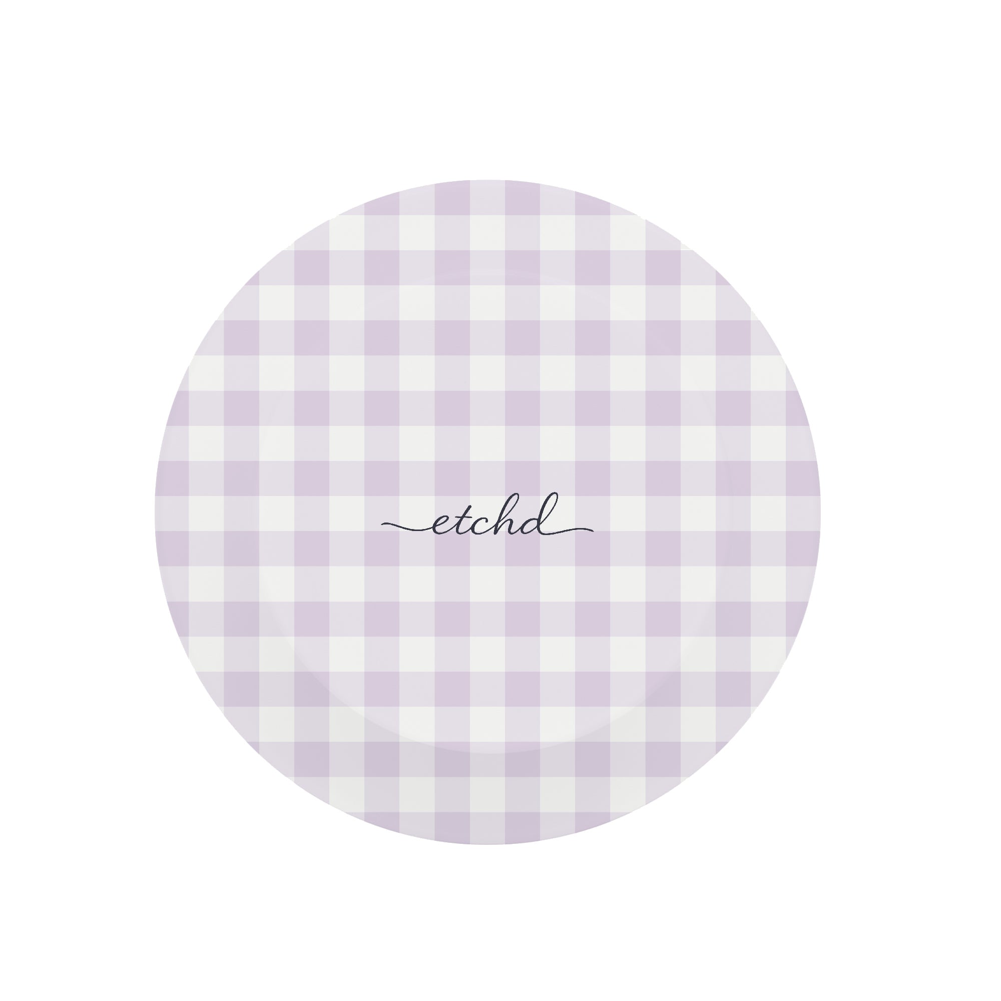 Lilac & White Gingham Phone Grip And Stand by etchd, view 2