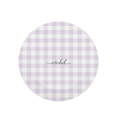 Lilac & White Gingham Anello e supporto per telefono di etchd, vista 2