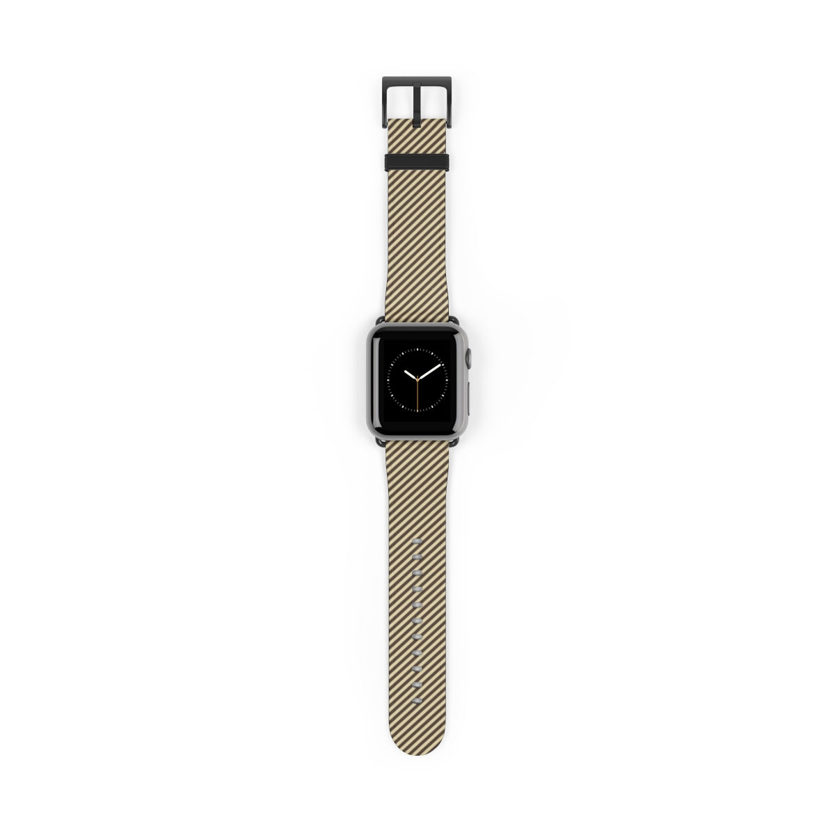 Butter & Brown Striped Diagonal Correa para smartwatch de etchd
