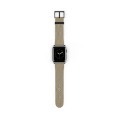 Butter & Brown Striped Diagonal Smartwatch Strap by etchd