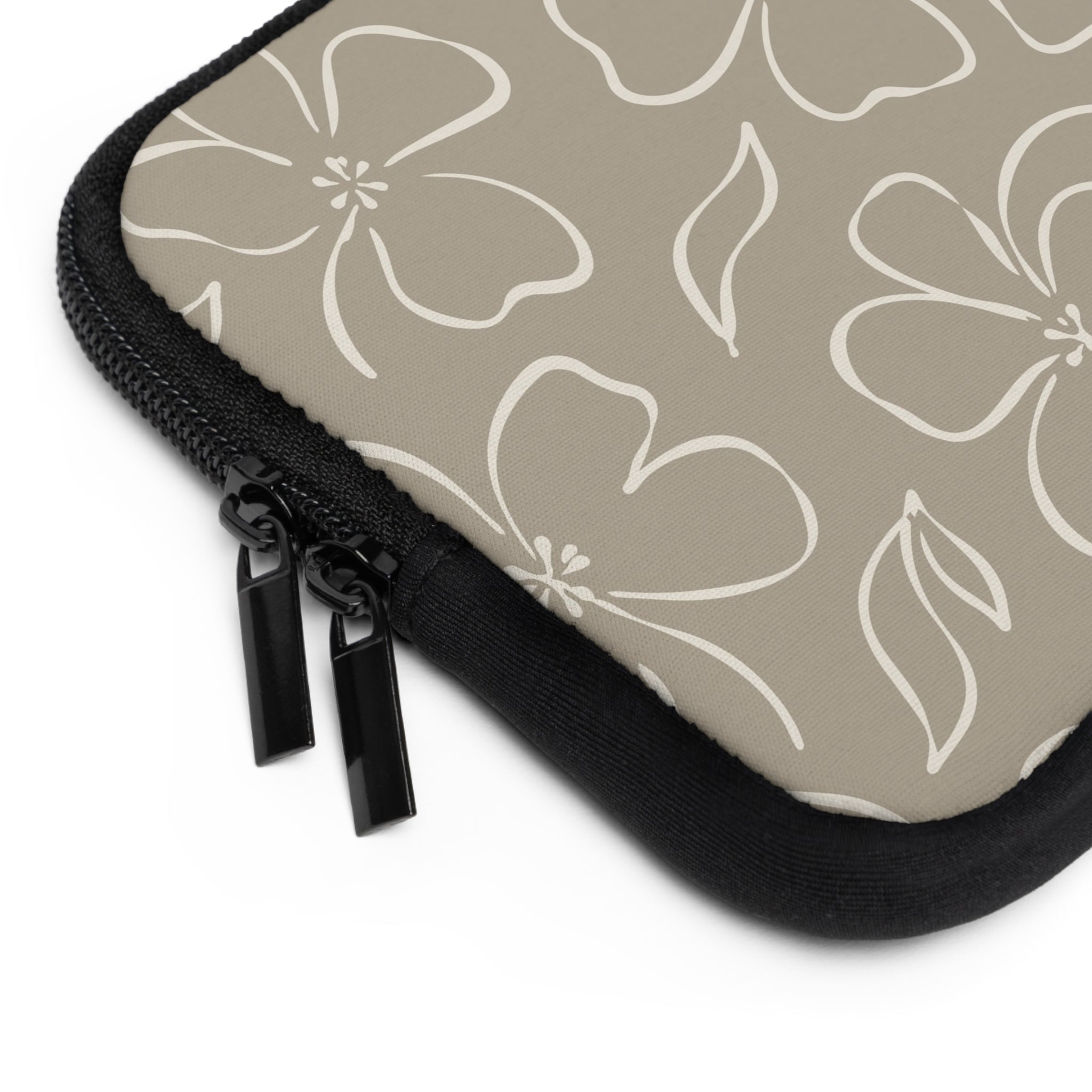 Neutral Floral Laptop Sleeve by etchd, view 12
