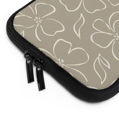 Neutral Floral Laptop Sleeve by etchd, view 12