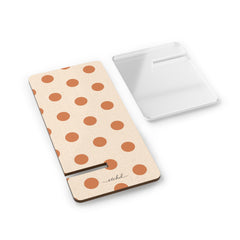 Terracotta Polka Dot Phone Stand by etchd, view 2
