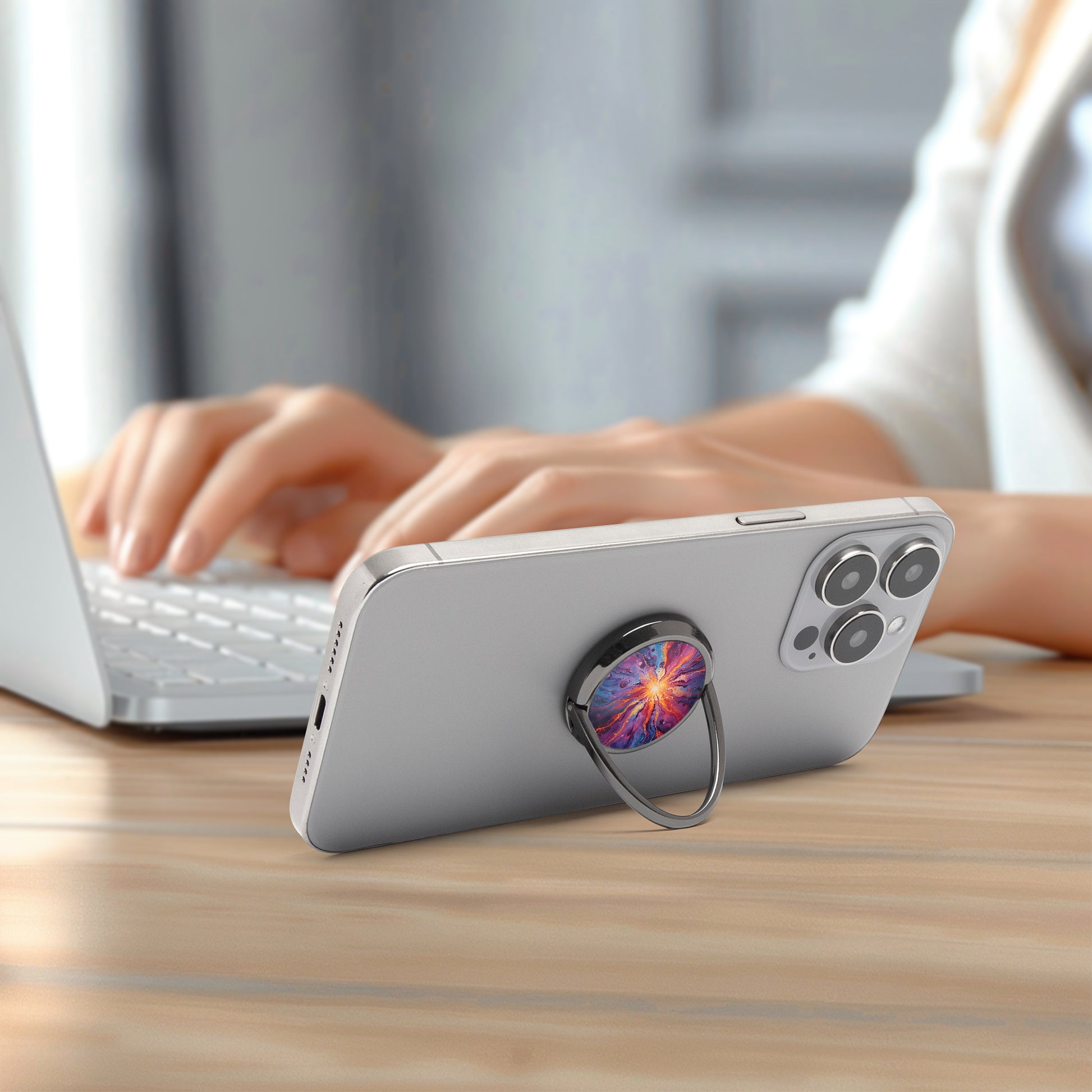 Supernova Phone Ring Holder by etchd, view 7