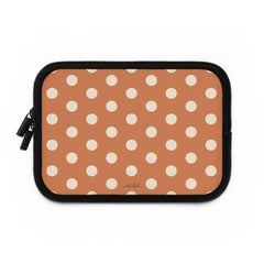 Cream & Terracotta Polka Dot Custodia per laptop di etchd, vista 2