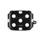 White & Black Polka Dot Funda para AirPods