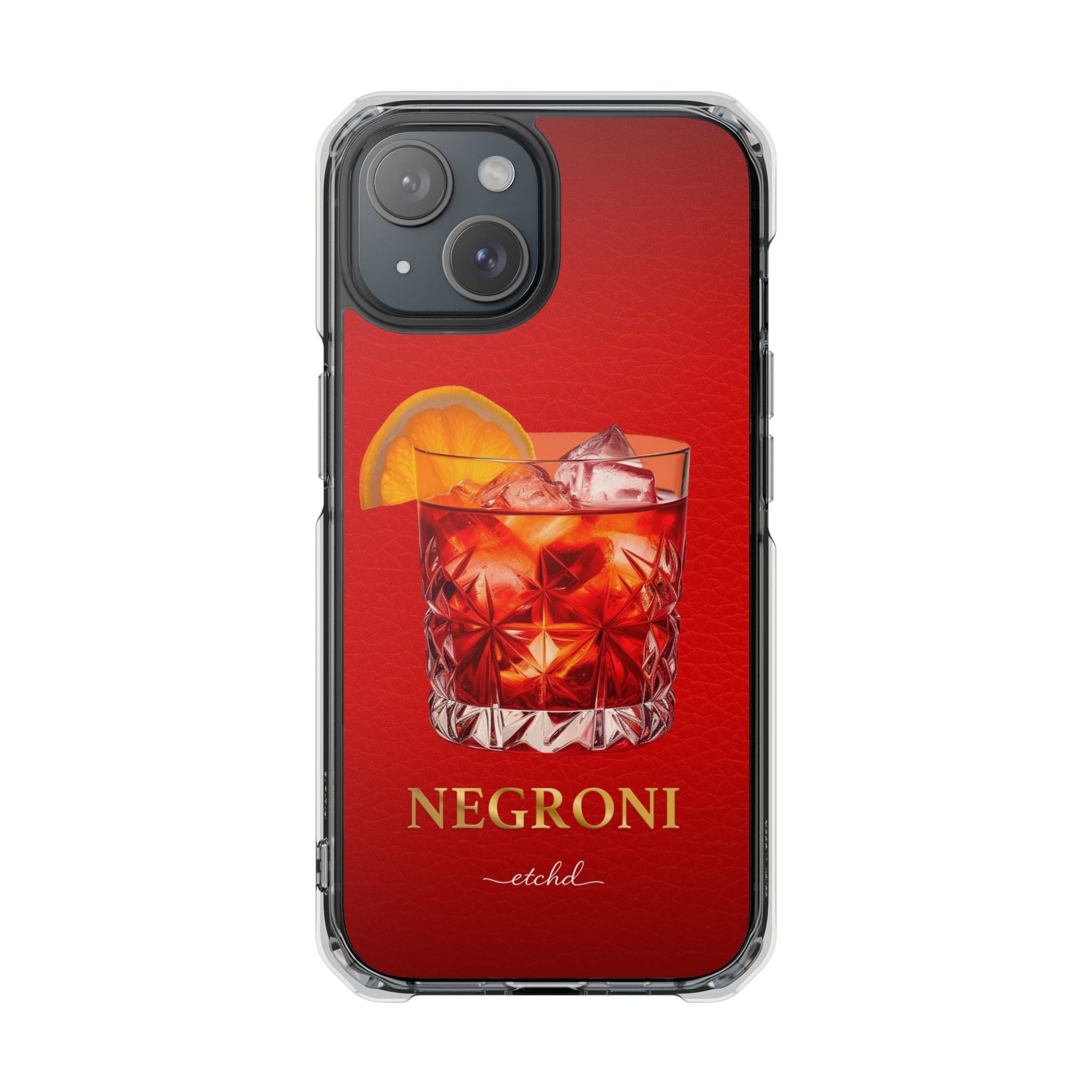 Negroni Clear Magnetic Phone Case by etchd, view 2