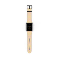Pink And Butter Polka Dot Smartwatch Strap by etchd