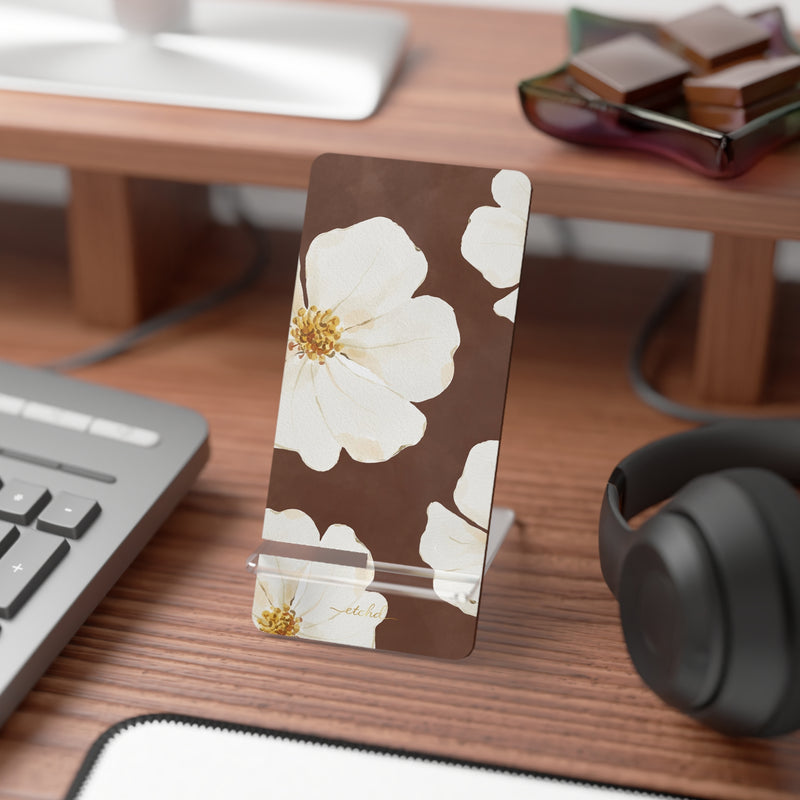 Mocha Blossom Phone Stand-zoom-