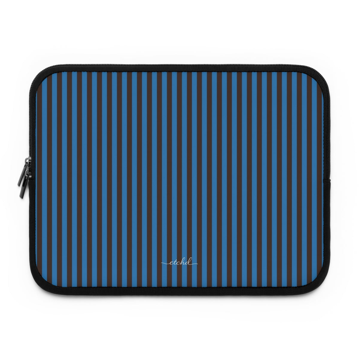 Espresso & Cerulean Striped Custodia per laptop di etchd