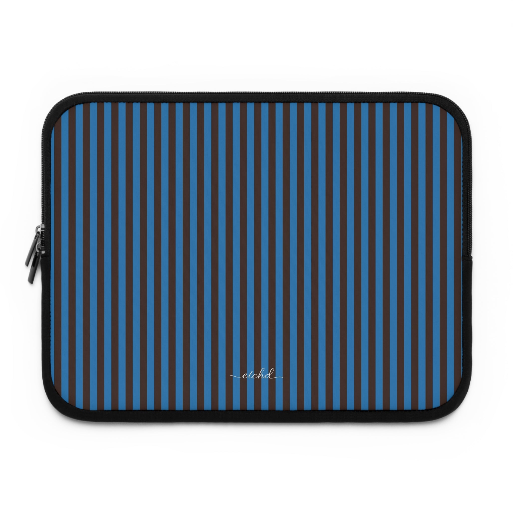 Espresso And Cerulean Laptop Sleeve by etchd
