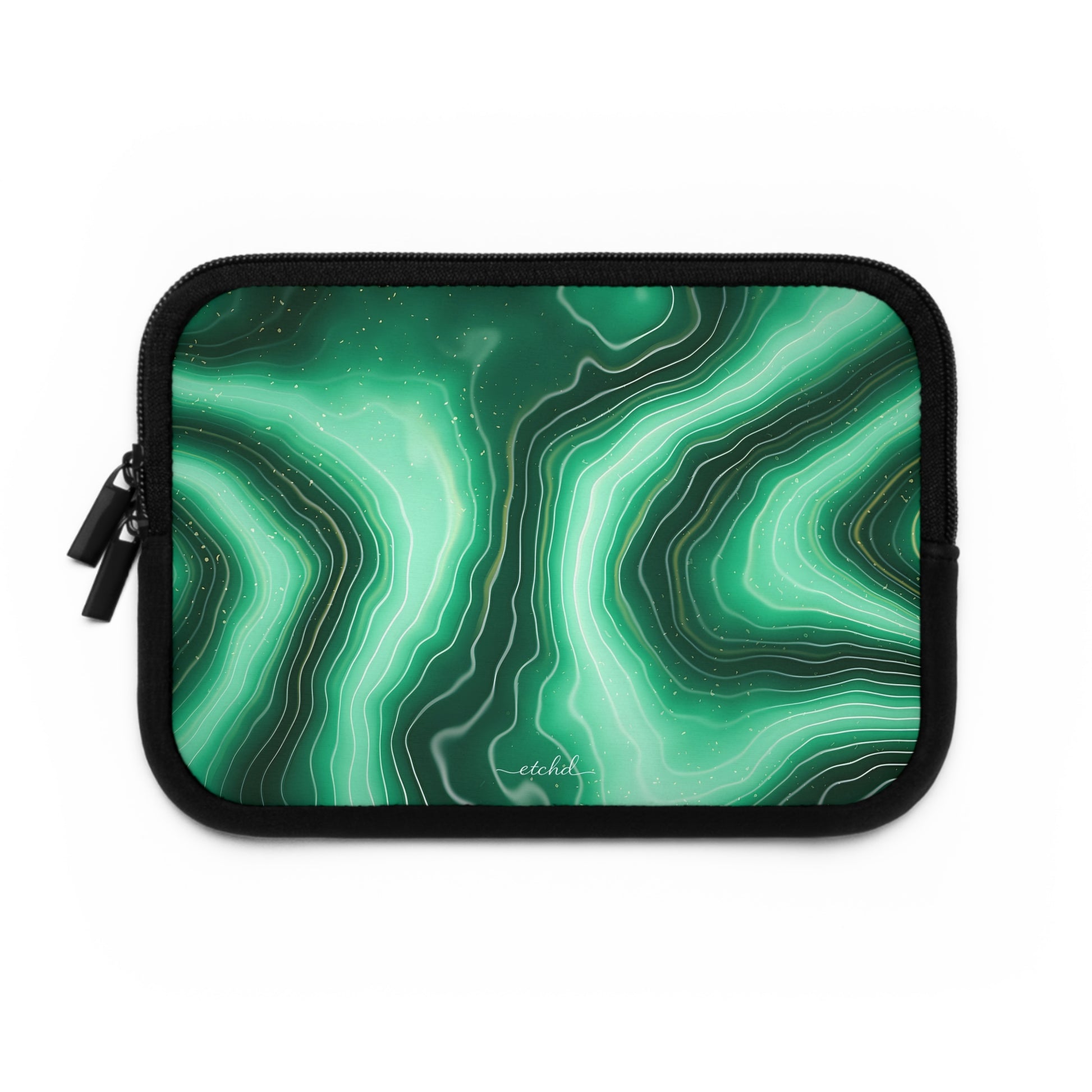 Emerald Laptop Sleeve by etchd, view 2