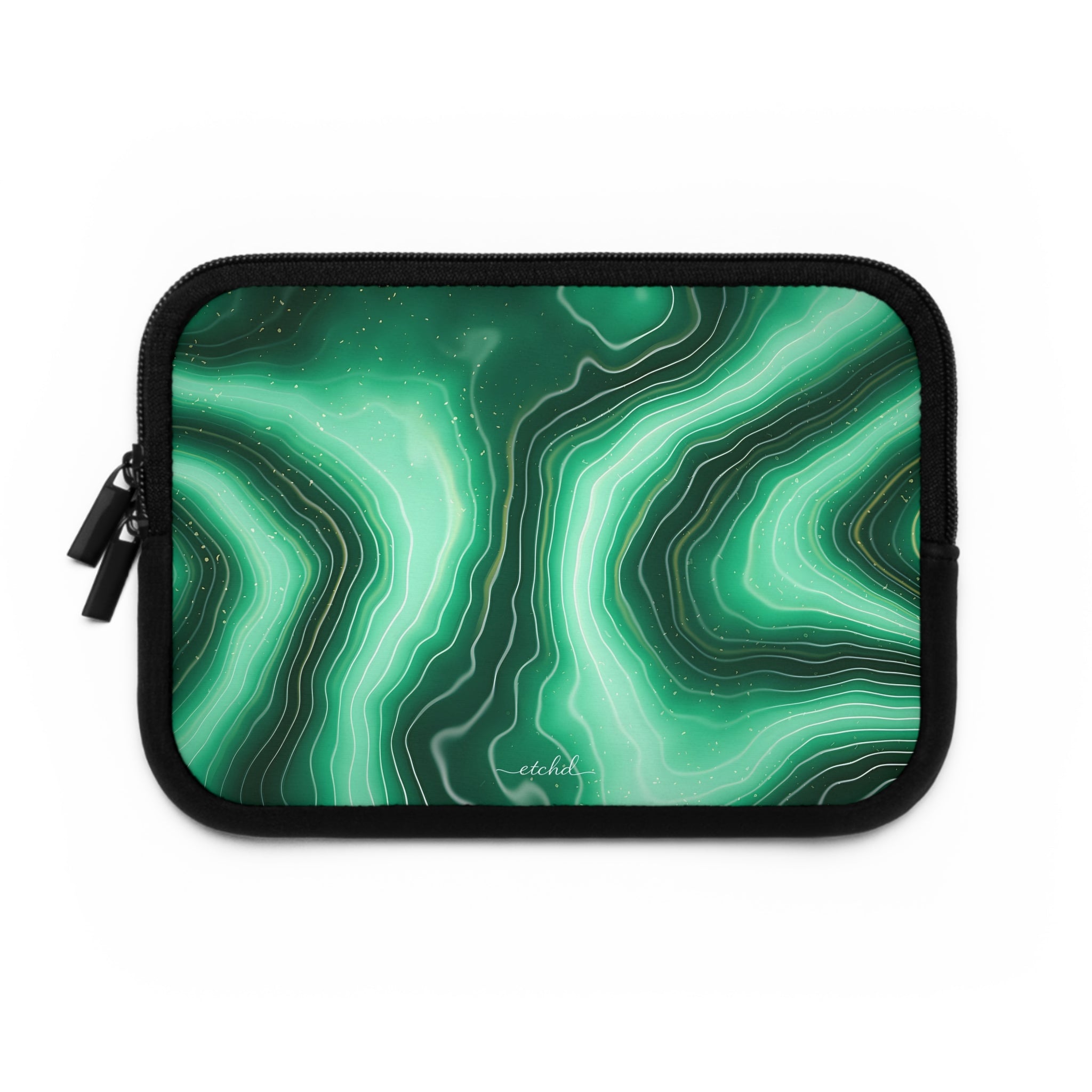 Emerald Laptop Sleeve by etchd, view 2