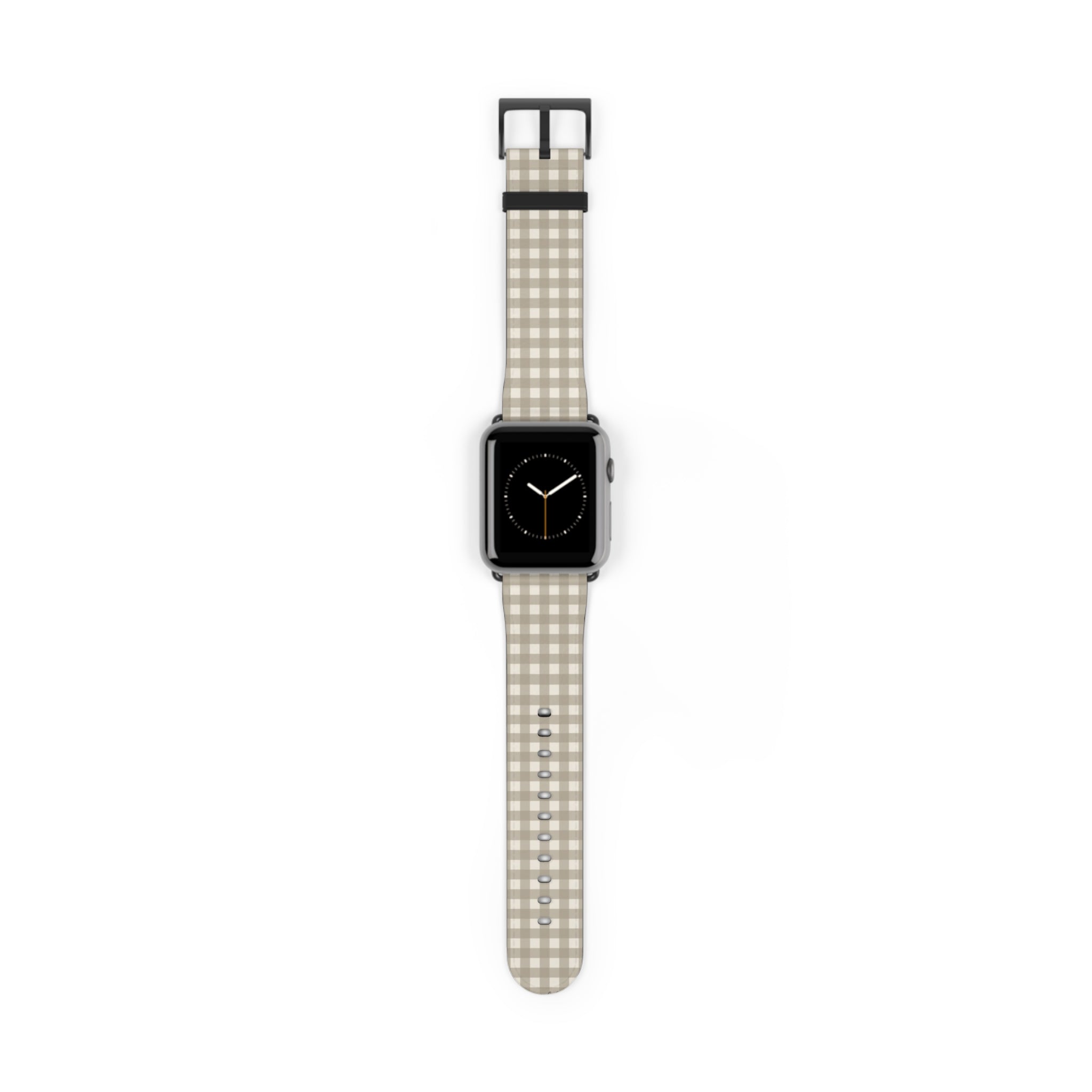 Neutral Gingham Smartwatch Strap by etchd, view 2