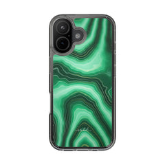 Emerald Clear Phone Case by etchd, view 35