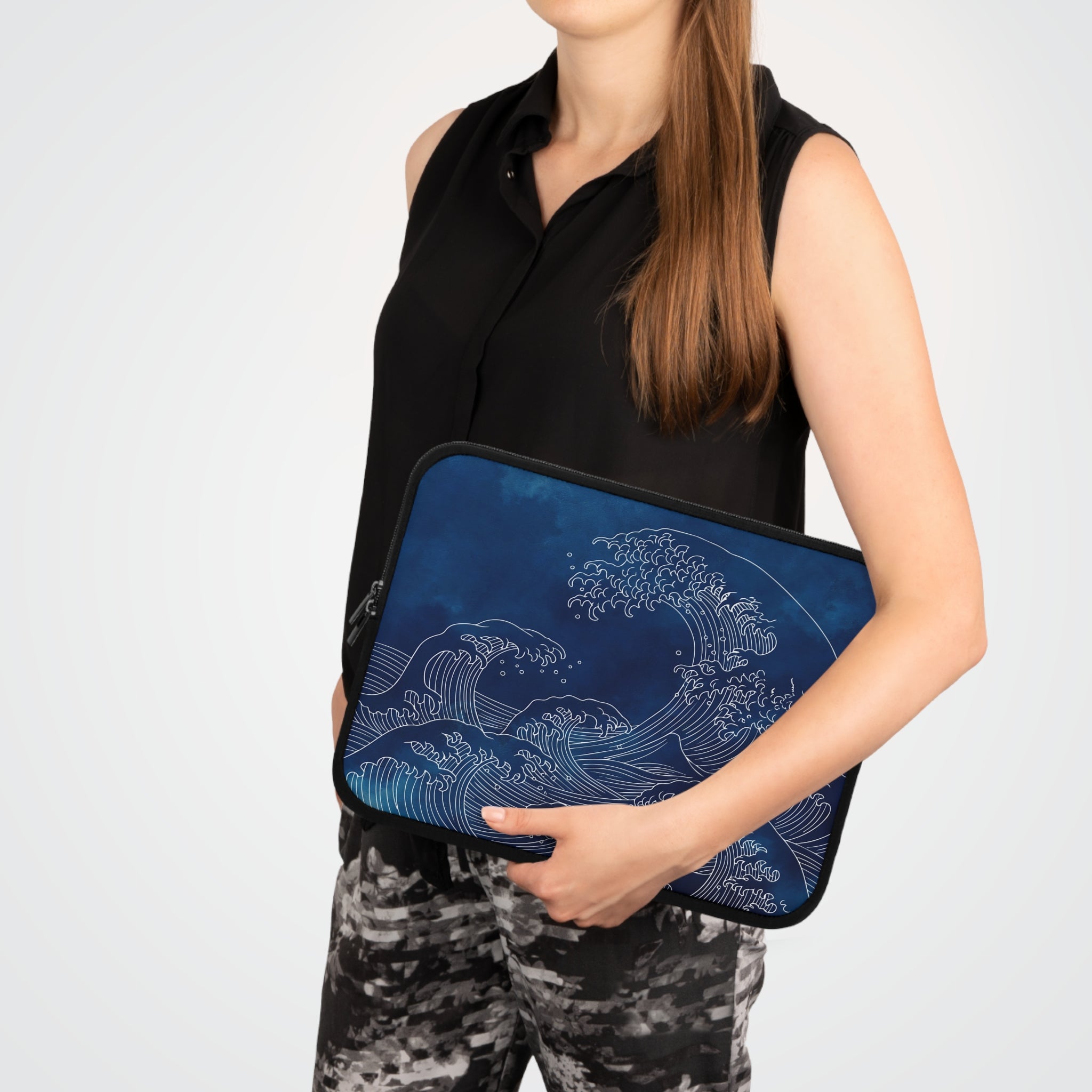 Ocean Wave Laptop Sleeve by etchd, view 6