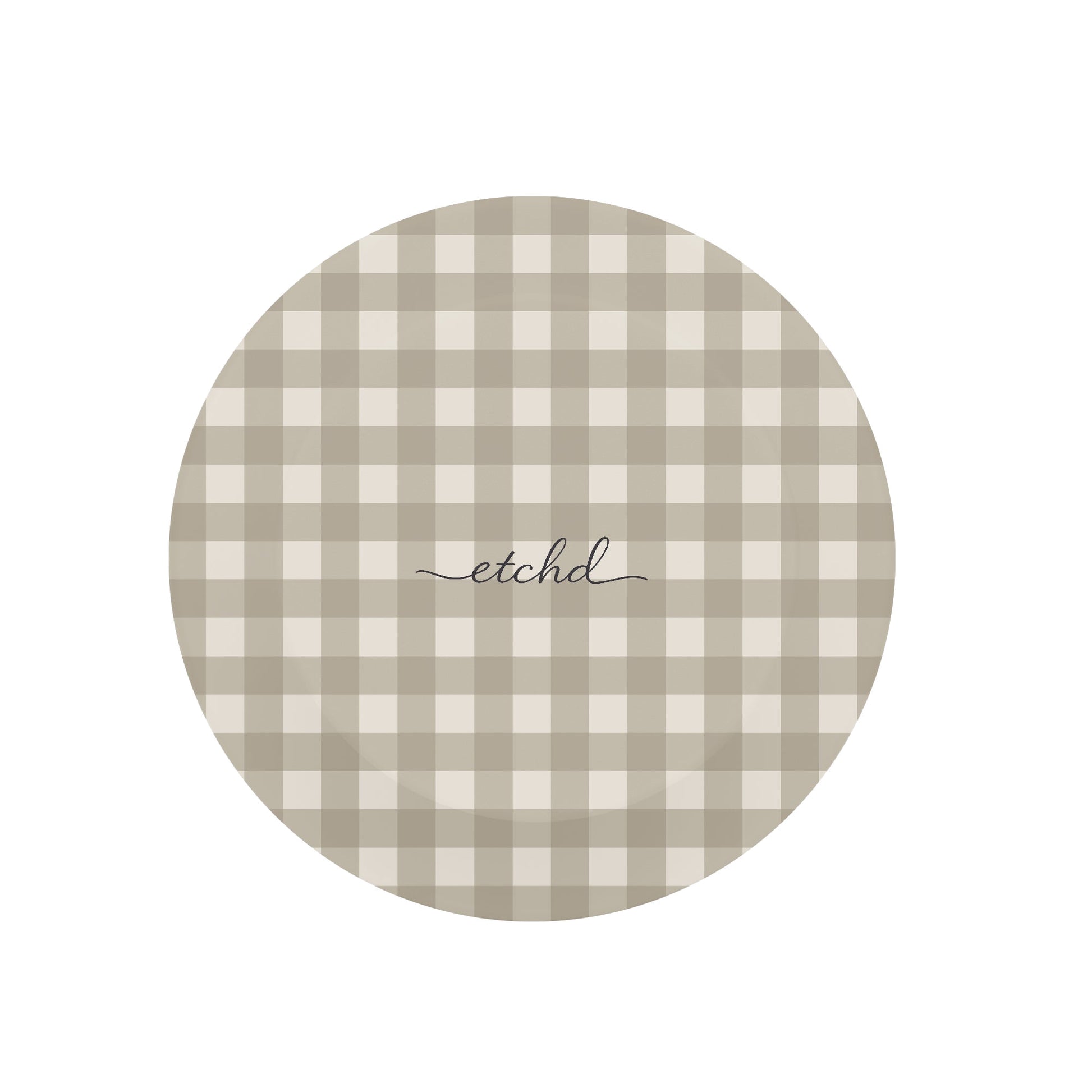 Neutral Gingham Phone Grip And Stand by etchd, view 3