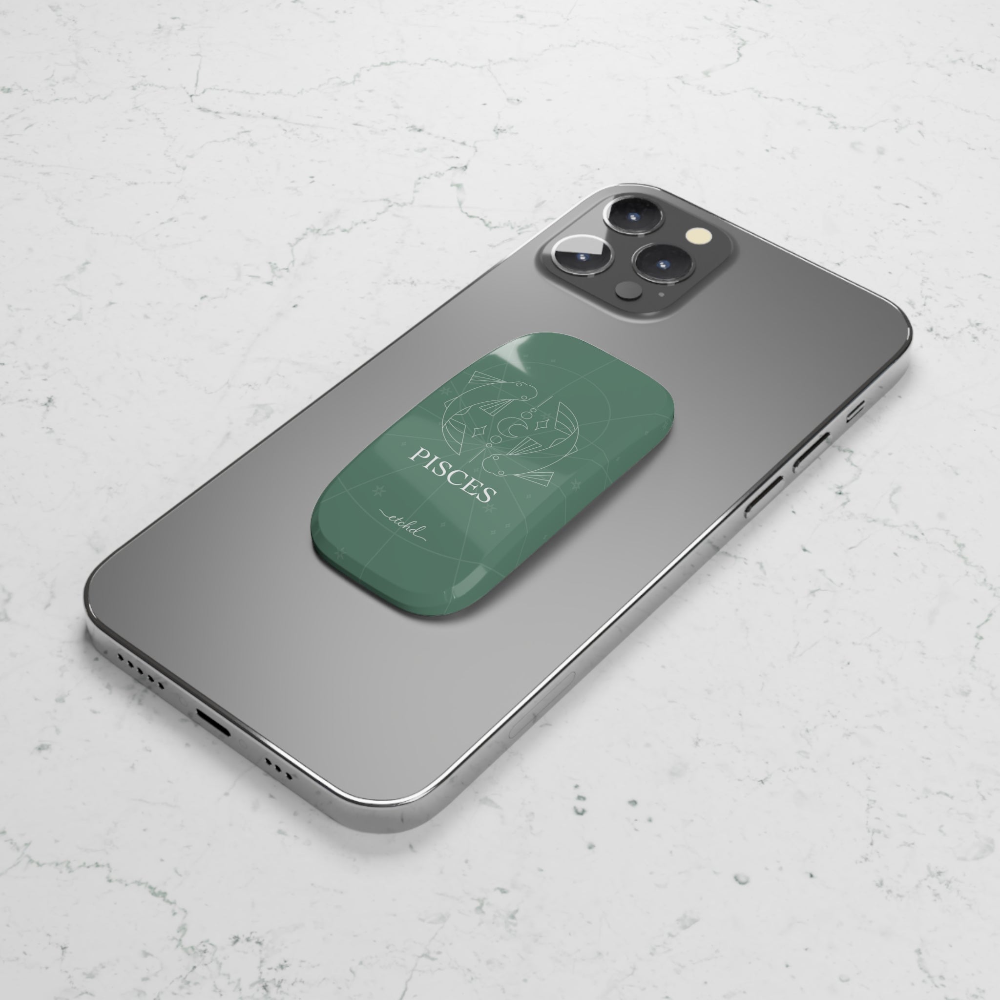 Pisces Click-On Phone Grip by etchd, view 4