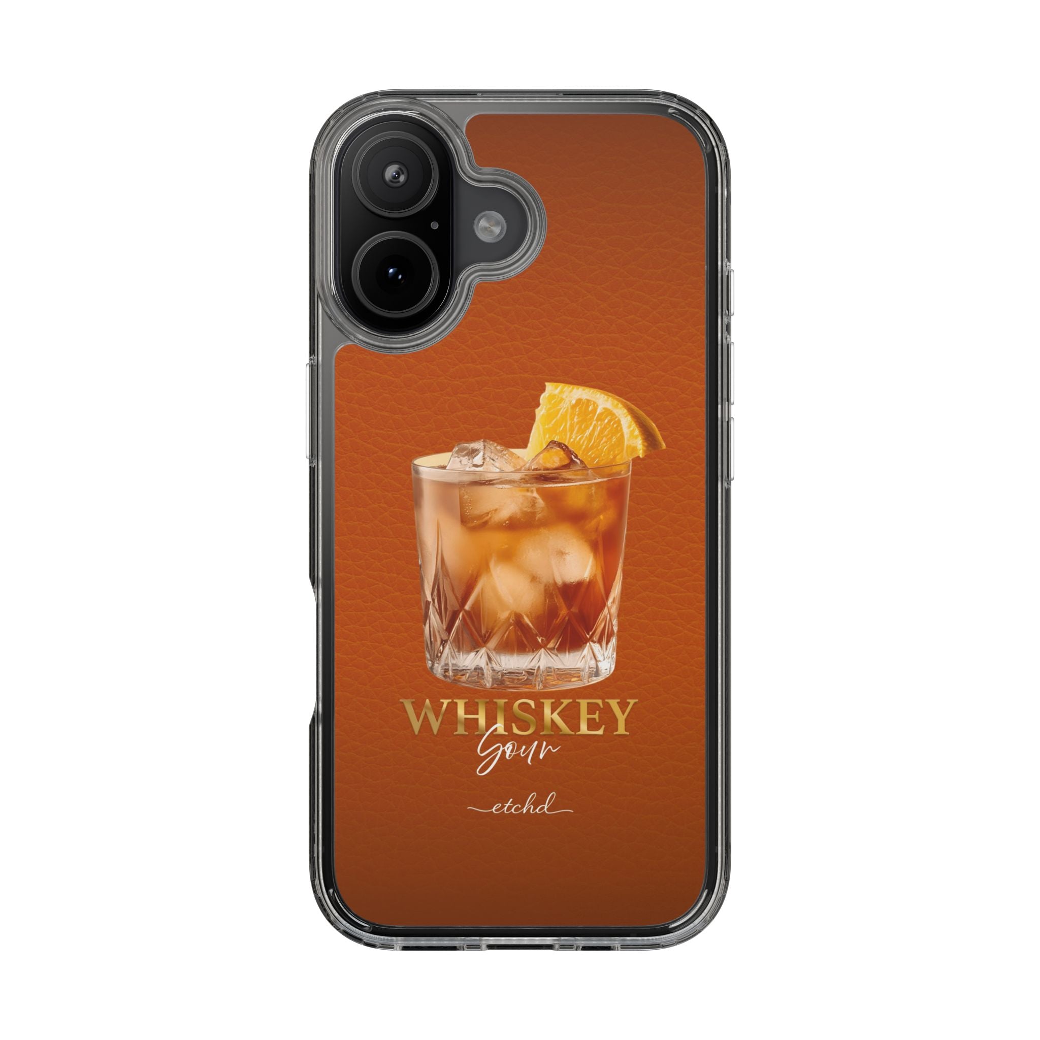 Whiskey Sour Clear Phone Case by etchd, view 24