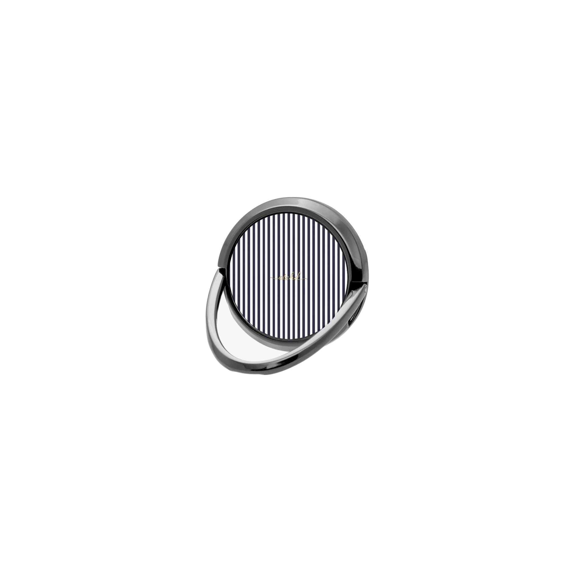 Navy And White Phone Ring Holder by etchd