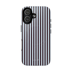 Plum & Blue Striped Magnetic Phone Case by etchd, view 25