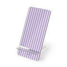 Lilac & Cream Striped Soporte para móvil