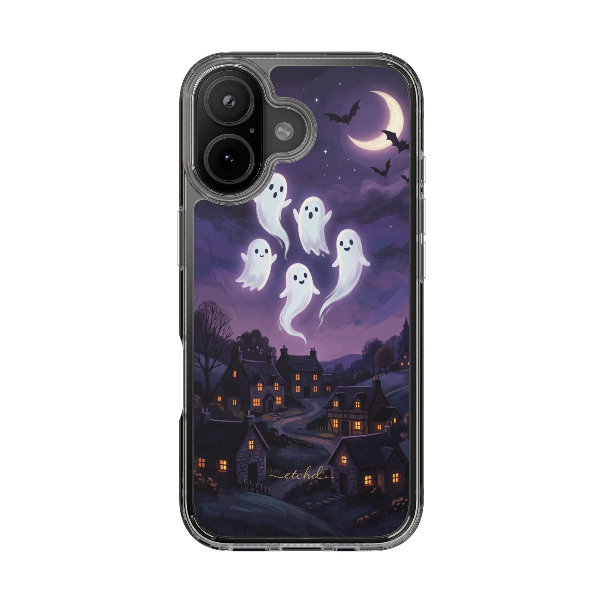 Ghost Parade Clear Phone Case by etchd, view 22