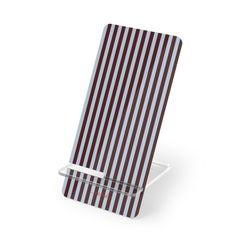 Blue & Cherry Striped Phone Stand by etchd