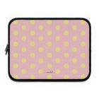 Butter & Pink Polka Dot Laptop Sleeve